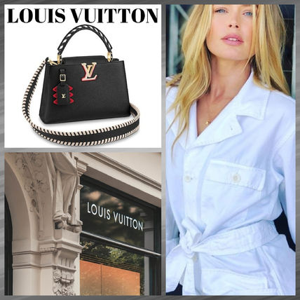 Louis Vuitton 2020 21AW 2WAY Leather Party Style Office Style Elegant Style 