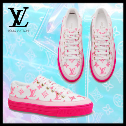 Louis Vuitton 2020 SS Monogram Elegant Style Logo Low Top Sneakers 1A65TQ 