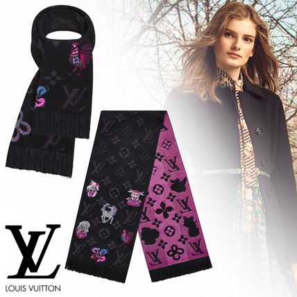 Louis Vuitton MONOGRAM Logomania Superstition Scarf M71578 