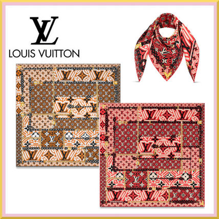 Louis Vuitton MONOGRAM 2020 21AW Monogram Silk Lightweight Scarves  Shawls M76490 M76489 