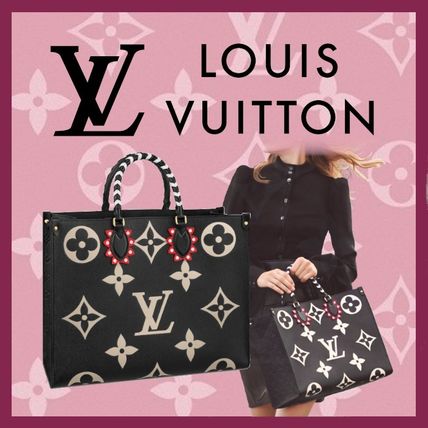 Louis Vuitton 2020 21AW Monogram Leather Logo Totes M45373 