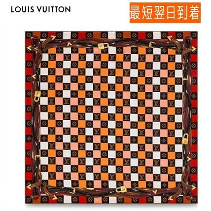 Louis Vuitton 2019 20AW Other Plaid Patterns Monogram Silk Elegant Style Logo 