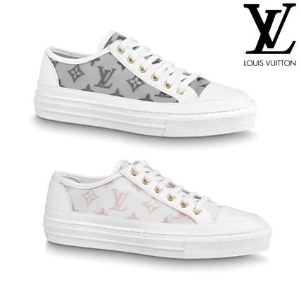 Louis Vuitton MONOGRAM 2020 SS Monogram Plain Toe Street Style Leather Logo 1A87EM 1A87F2 
