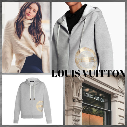 Louis Vuitton 2020 21AW Sweat Long Sleeves Plain Cotton Logo Hoodies  Sweatshirts 