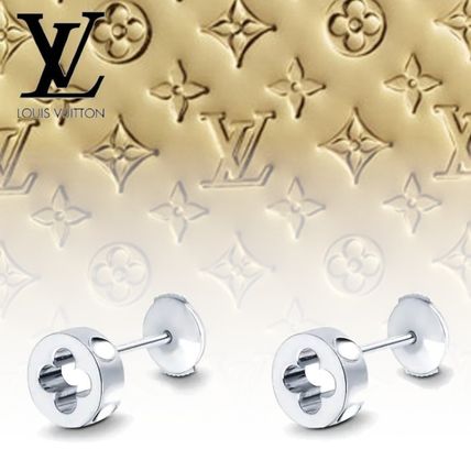 Louis Vuitton 2019 20AW Empreinte Ear Studs White Gold Q96580 