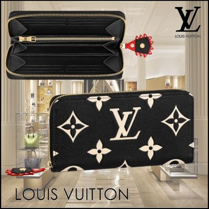 Louis Vuitton Monogram Unisex Leather Logo Long Wallets M69698 