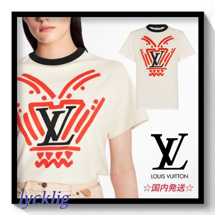 Louis Vuitton 2020 SS Street Style Short Sleeves Logo T Shirts 1A8497 