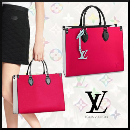 Louis Vuitton EPI 2020 SS Casual Style A4 2WAY Bi color Plain Leather Office Style M56229 