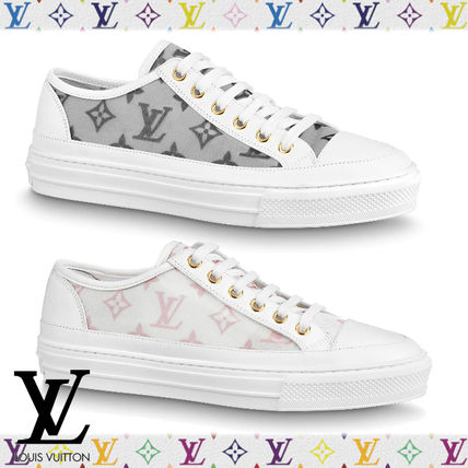 Louis Vuitton 2020 21AW Monogram Round Toe Rubber Sole Lace up Casual Style Leather 1A87EM 1A87F8 