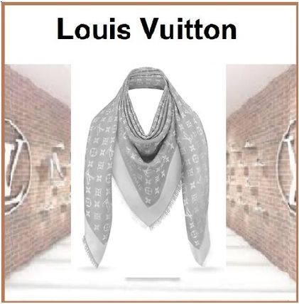 Louis Vuitton 2019 20AW Denim Monogram Shawl M70804 