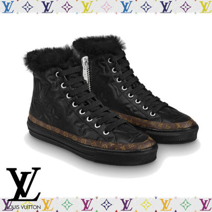 Louis Vuitton MONOGRAM 2019 20AW Monogram Rubber Sole Casual Style Fur Leather Logo 1A5N0I 