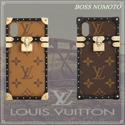 Louis Vuitton MONOGRAM 2020 SS Monogram Unisex Street Style Leather iPhone X iPhone XS Logo M62619 M62618 