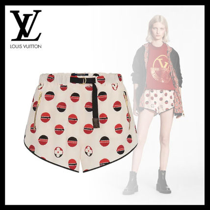 Louis Vuitton 2020 SS Printed Pants Short Dots Casual Style Silk Shorts 1A842N 