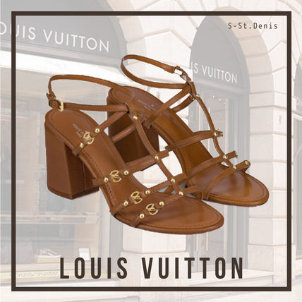 Louis Vuitton 2020 SS Open Toe Casual Style Blended Fabrics Street Style Plain 1A869Y 
