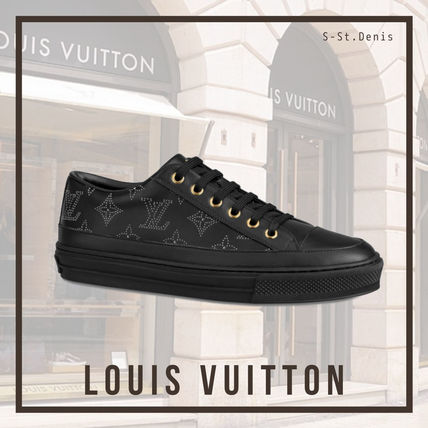 Louis Vuitton 2020 21AW Monogram Plain Toe Rubber Sole Casual Style Blended Fabrics 1A87TE 