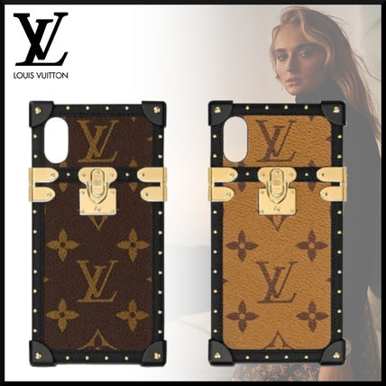 Louis Vuitton MONOGRAM 2020 SS Monogram Unisex Blended Fabrics Leather iPhone X iPhone XS M67893 M67892 