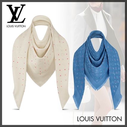 Louis Vuitton Poppygram Monogram Shawl M76154 M76153 