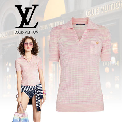 Louis Vuitton Casual Style Wool Short Sleeves Logo Polos 