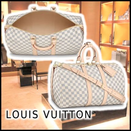 Louis Vuitton Canvas Logo Boston  Duffles N48223 
