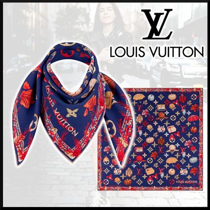 Louis Vuitton 2020 SS Silk Elegant Style Logo Accessories M76422 
