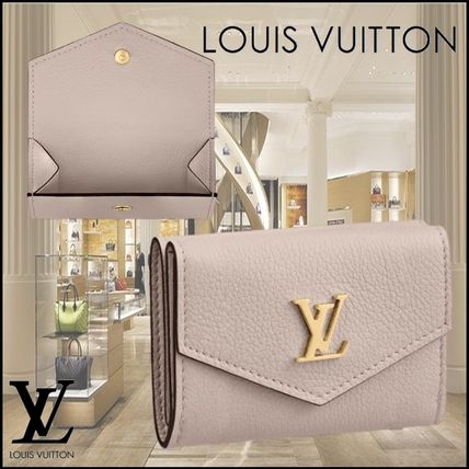 Louis Vuitton Monogram Unisex Leather Logo Folding Wallets M69340 
