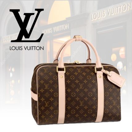 Louis Vuitton 2020 21AW Monogram Unisex Leather Boston  Duffles 