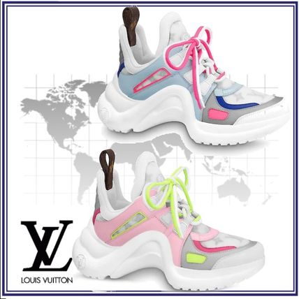 Louis Vuitton 2020 SS Monogram Leather Low Top Sneakers 