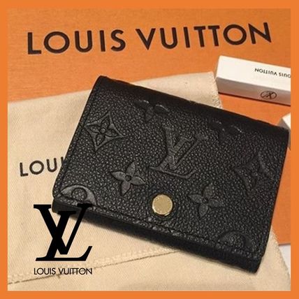 Louis Vuitton MONOGRAM EMPREINTE 2020 SS Monogram Unisex Blended Fabrics Leather Card Holders M58456 