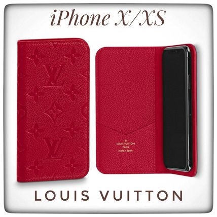 Louis Vuitton MONOGRAM EMPREINTE 2019 20AW Iphone XXs Folio M63588 