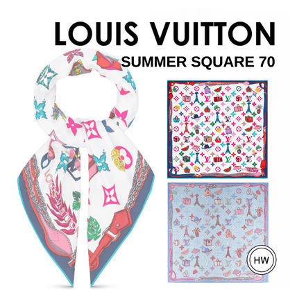 Louis Vuitton 2020 SS Monogram Logo Lightweight Scarves  Shawls M76425 