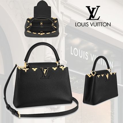 Louis Vuitton CAPUCINES Monogram Leather Handbags M54663 