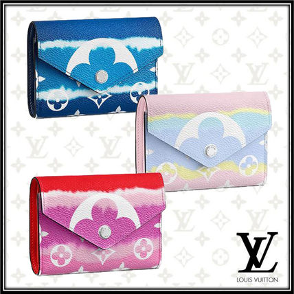 Louis Vuitton 2020 SS Monogram Canvas Leather Folding Wallet Small Wallet