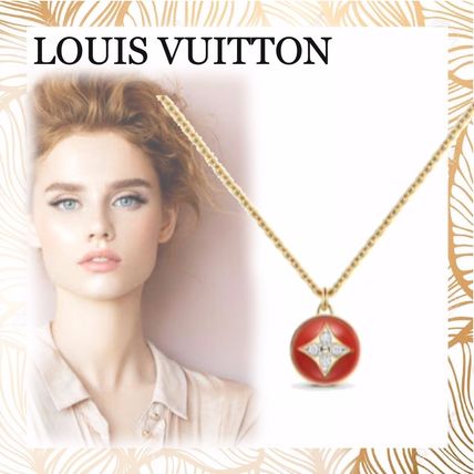Louis Vuitton Party Style 18K Gold Formal Style Necklaces  Pendants 