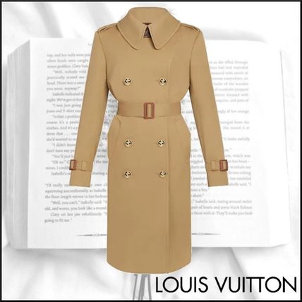 Louis Vuitton 2020 SS Wool Nylon Blended Fabrics Plain Leather Elegant Style 1A7SCM 