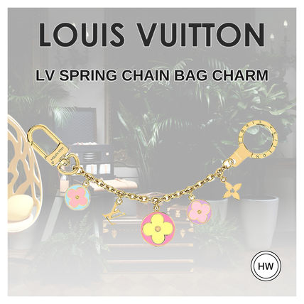 Louis Vuitton Flower Patterns Monogram Logo Keychains  Bag Charms M69554 