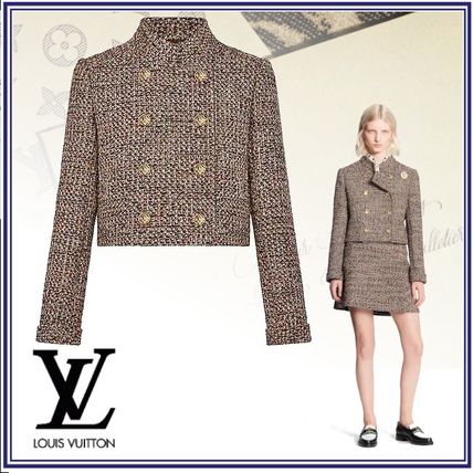 Louis Vuitton 2020 21AW Short Tweed Plain Office Style Elegant Style Formal Style 