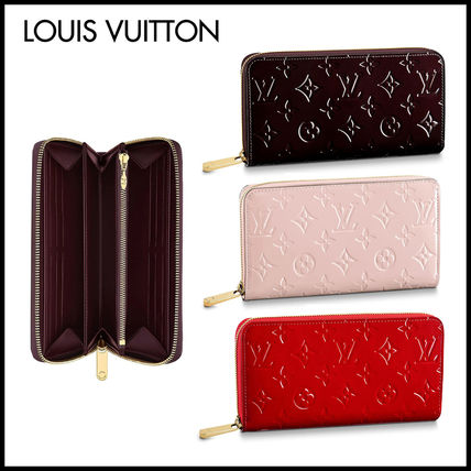Louis Vuitton MONOGRAM VERNIS Monogram Calfskin Street Style Long Wallet Long Wallets 