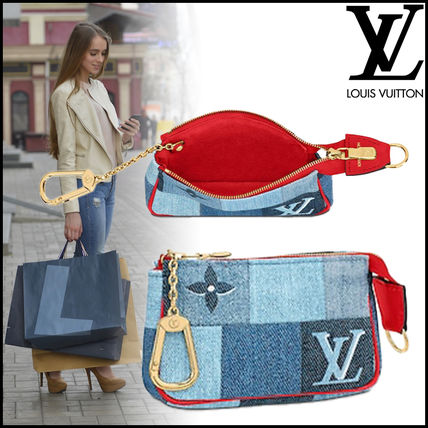 Louis Vuitton MONOGRAM 2020 SS Monogram Denim Blended Fabrics Leather Logo M68760 