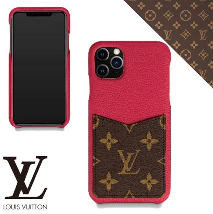Louis Vuitton MONOGRAM 2019 20AW Monogram Leather Logo iPhone 11 Pro Max iPhone 11 M69098 