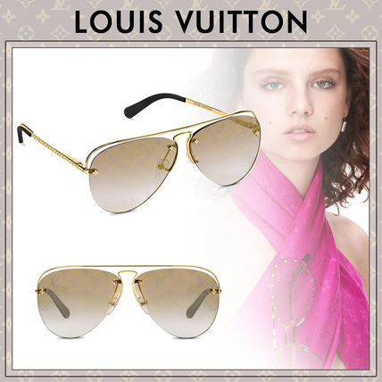 Louis Vuitton MONOGRAM 2020 SS Tear Drop Clear Flame Sunglasses Z1366W 