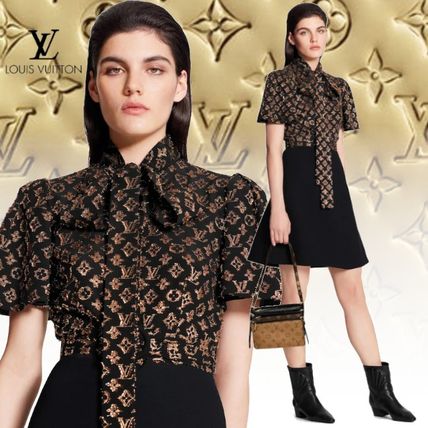 Louis Vuitton MONOGRAM Monogram Jacquard A Line Dress 1A82Q6 