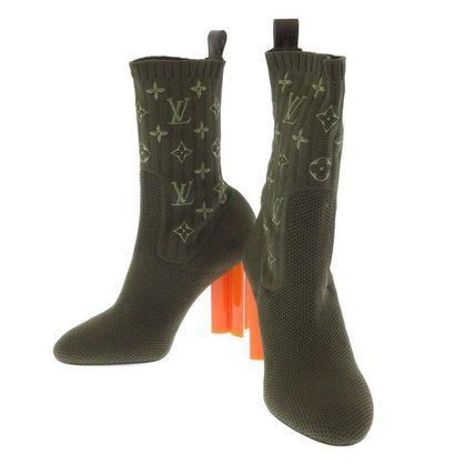 Louis Vuitton MONOGRAM 2019 20AW Monogram Casual Style Street Style Plain Block Heels 