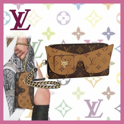 Louis Vuitton Monogram Unisex Canvas Street Style Bi color Leather M68796 