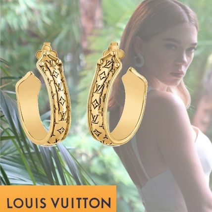 Louis Vuitton MONOGRAM Nanogram Sweet Dreams Hoop Earrings Pm M69654 