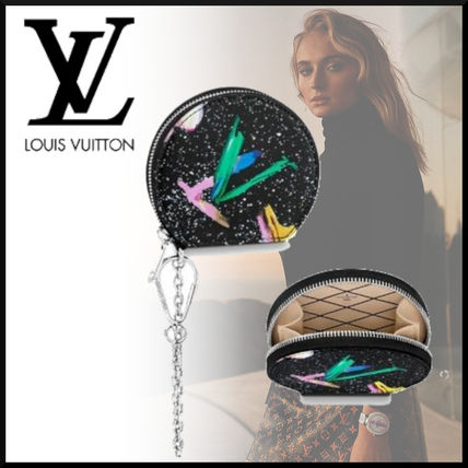 Louis Vuitton 2019 SS Unisex Chain Leather Long Wallet Small Wallet Logo M58875         