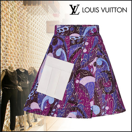 Louis Vuitton 2019 20AW Short Paisley Casual Style Wool Silk Blended Fabrics 1A7T0U 