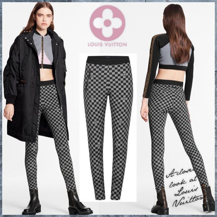 Louis Vuitton DAMIER 2020 21AW Casual Style Street Style Long Elegant Style Pants 1A843Q 