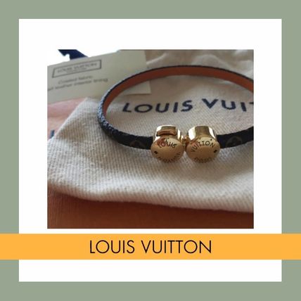 Louis Vuitton MONOGRAM Bangles Casual Style Unisex Leather Party Style Office Style M6407E 