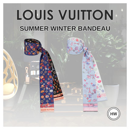 Louis Vuitton Monogram Logo Lightweight Scarves  Shawls M76431 M76430 