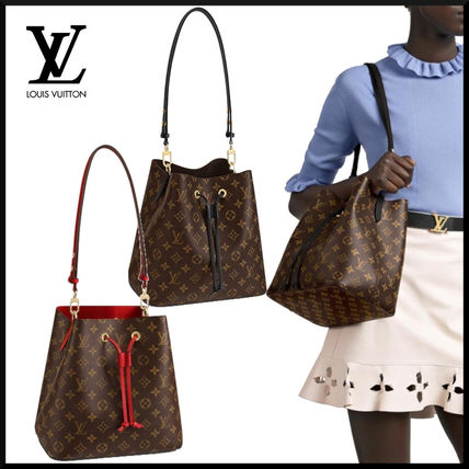 Louis Vuitton NEONOE Monogram Canvas 2WAY Leather Crossbody Logo Shoulder Bags M44021 M44020 